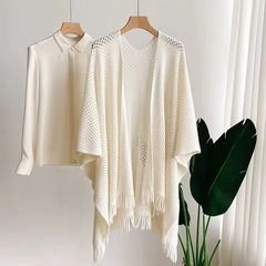 新商品の森系純色ニット民族風ストール女性夏のエアコンルームの外にストール女性を掛けます。