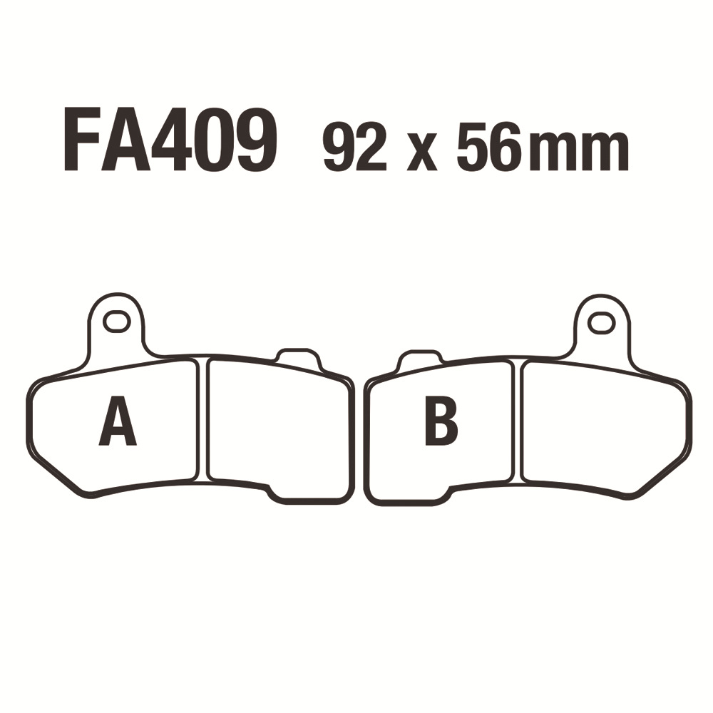 Motocicleta sinterizada a base de cobre aluminio de silicio pieza de automóvil FA409 Harley Luwang Highway Supreme Gliding
