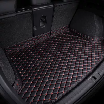 Foreign Trade Car Trunk Mat, Special Car Trunk Mat, High-Sided Flat Trunk Mat, Source Factory (Trunk Mat) - black-and-red-the-size-of-the-cross-border-small-package-is-about-403815-and-the-weight-is-about-1-kilogram