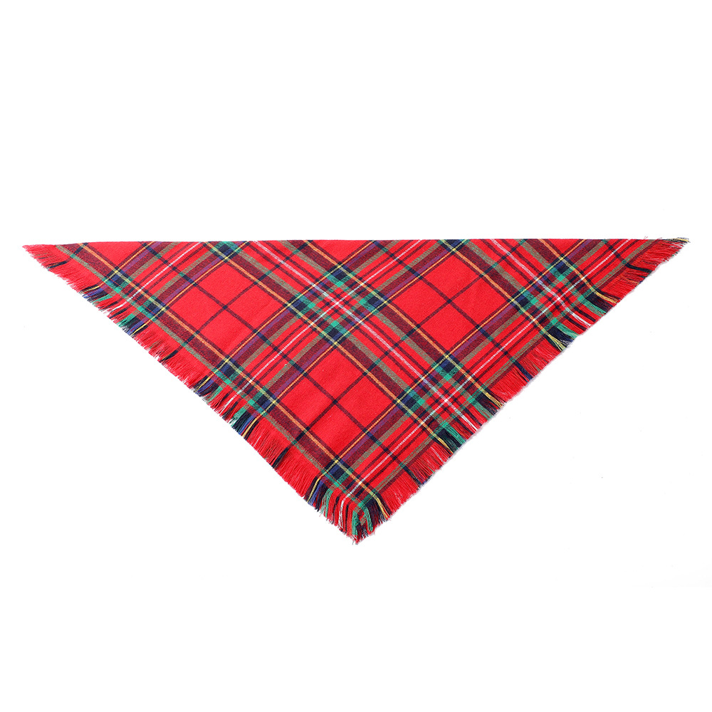 Nuevos productos transfronterizos de Navidad toallas triangulares de mascotas bordas bufandas de perros toallas de saliva de mascotas bordas bufandas