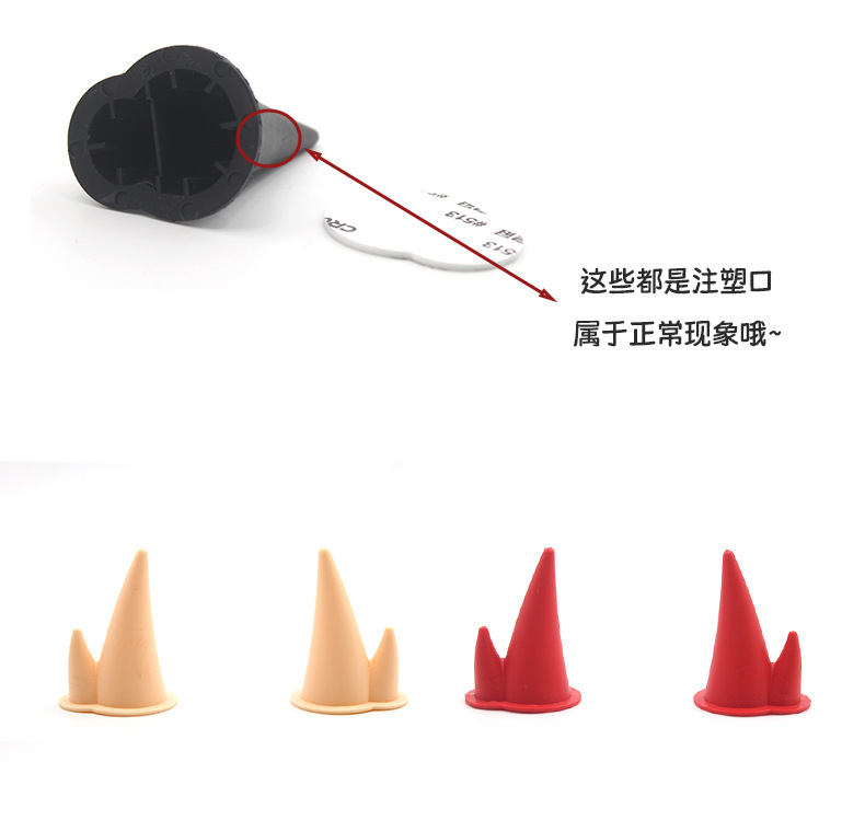 ZDK Dragon Horn Electric Car Helmet Cute Cat Ear Decoration