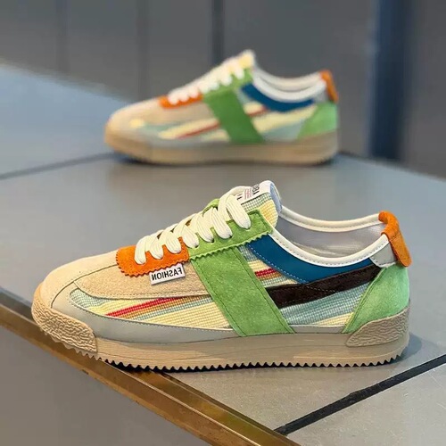 Men's Spring and Summer New Breathable Casual Training Ah-Gong Shoes Korean Version Matchable High-Quality Color Paired Shoes