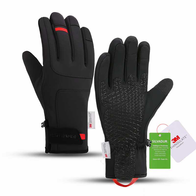 Guantes de esquí de invierno transfronterizos para hombres y mujeres al aire libre ciclismo deportes impermeable antibacteriano 3M xinxueli pantalla táctil guantes calientes