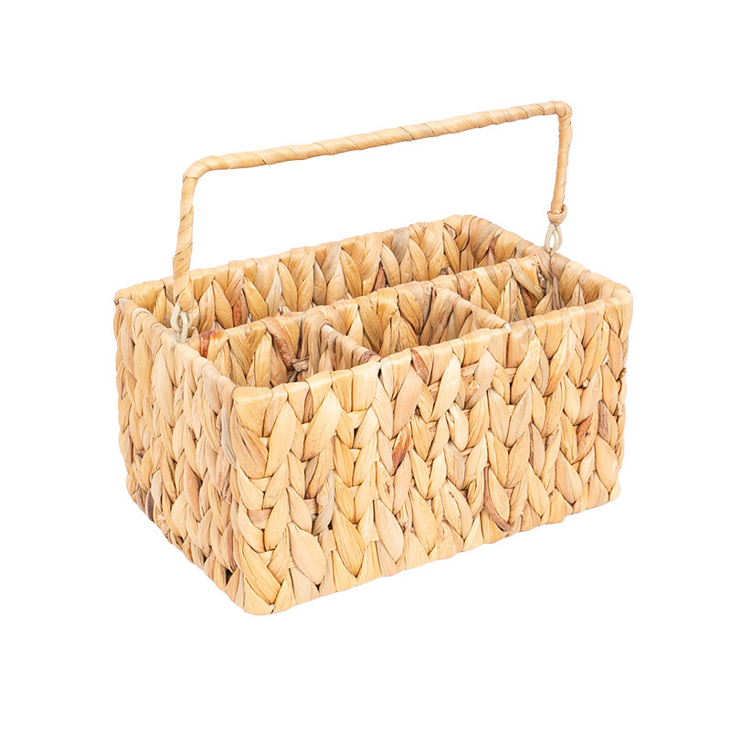 Transfronterizos hot sale calabaza de agua trenzada separación de almacenamiento cesta de bocadillos domésticos cesta de cocina cuchillo y tenedor botella de condimentos almacenamiento cesta de transporte image 5