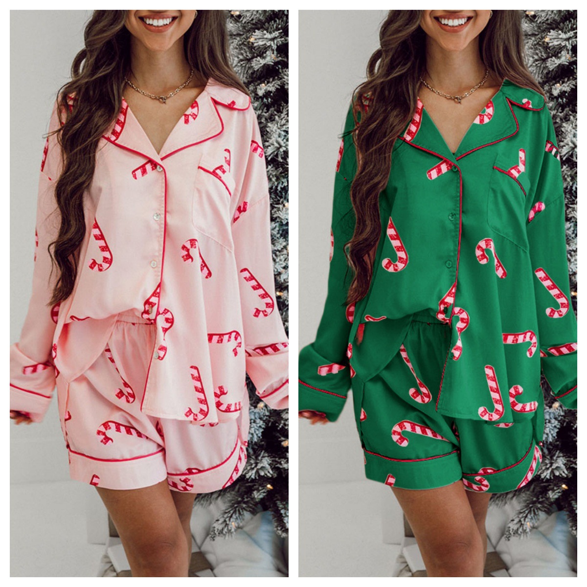 Casual Home Women's Casual Printing Color Block Polyester Printing Shorts Sets Pajama Sets display picture 1