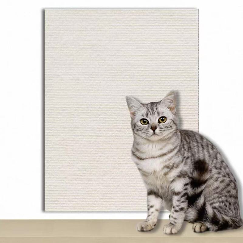 跨境猫爬垫自粘不掉屑防猫抓沙发保护耐磨立式贴墙猫咪攀爬猫抓板|undefined