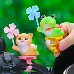 かわいいパンダの自転車飾り、マウンテンバイク、電動自転車、バイクアクセサリー、風車パーク、小型扇風機