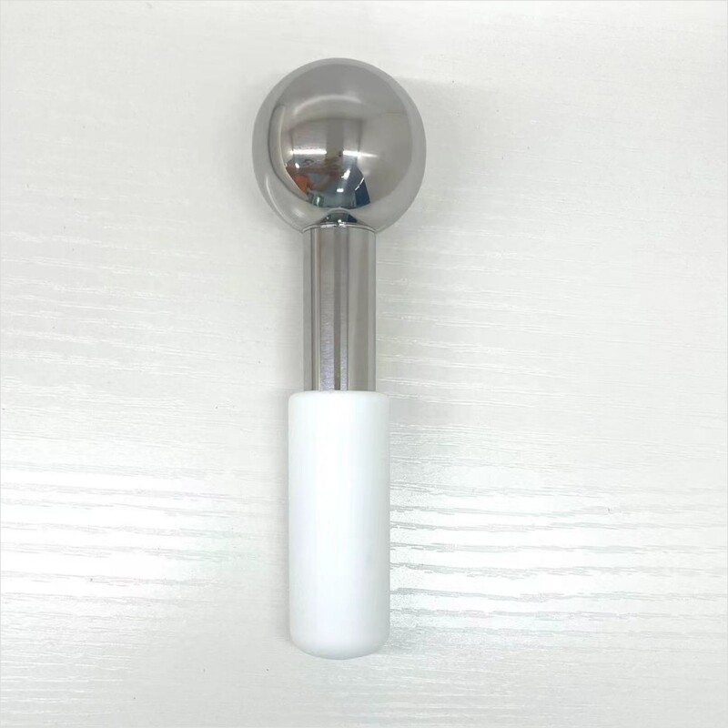 美化粧道具氷波球ステンレス美容器温敷氷冷敷顔マッサージ球rubyface氷波球|undefined