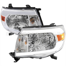 汽车大灯适用于2005 2011丰田塔科马LED 日行灯改装美标大灯总成