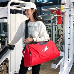 跨境新款健身運動包簡約街頭潮流多功能包手提單肩斜挎兩用包