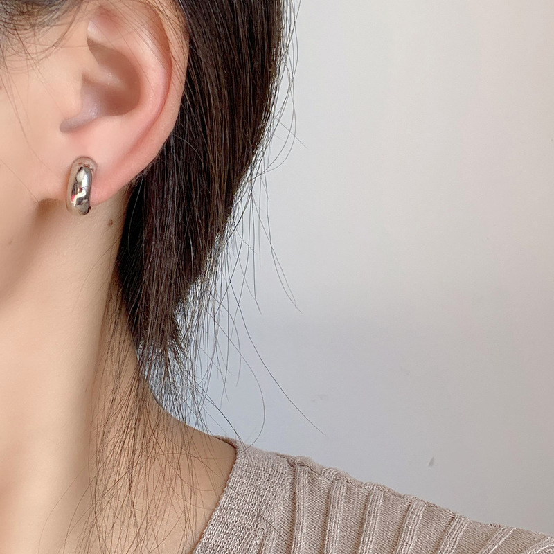 EH57 蚊よけイヤークリップ、ピアスなし、メタルイヤリング、レトロ、シンプル、女性用、小さなイヤリング、卸売|undefined