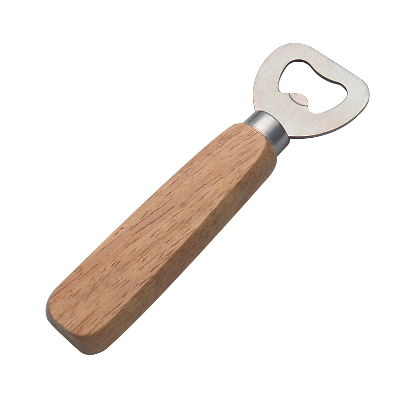 Abridor de botellas de fábrica transfronteriza puede ser DIY madera abertura de botellas de beech práctica multifuncional pequeño regalo abertura de botellas de cerveza