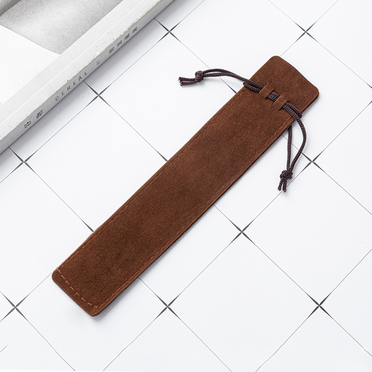 Bolsas de bolígrafo de cristal bolsas de bolígrafo de doble cara bolsas de bolsillo regalos bolsas de bolígrafo de cuerda al por mayor