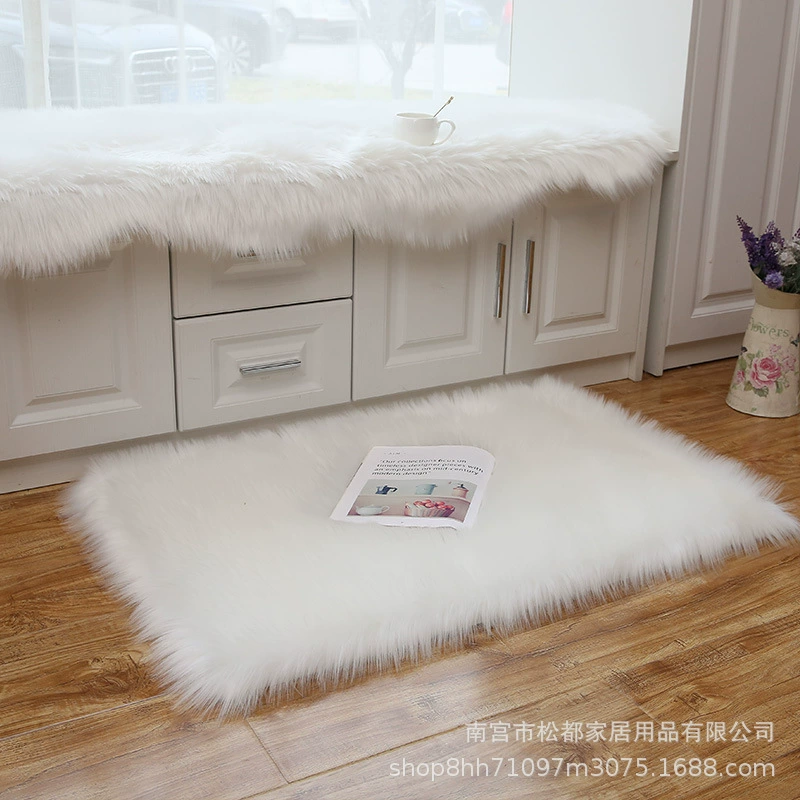 Ковер из искусственной шерсти плюшевый ковер для спальни коврик балкон коврик для окон диванный коврик Солнечная комната декоративное одеяло можно стирать