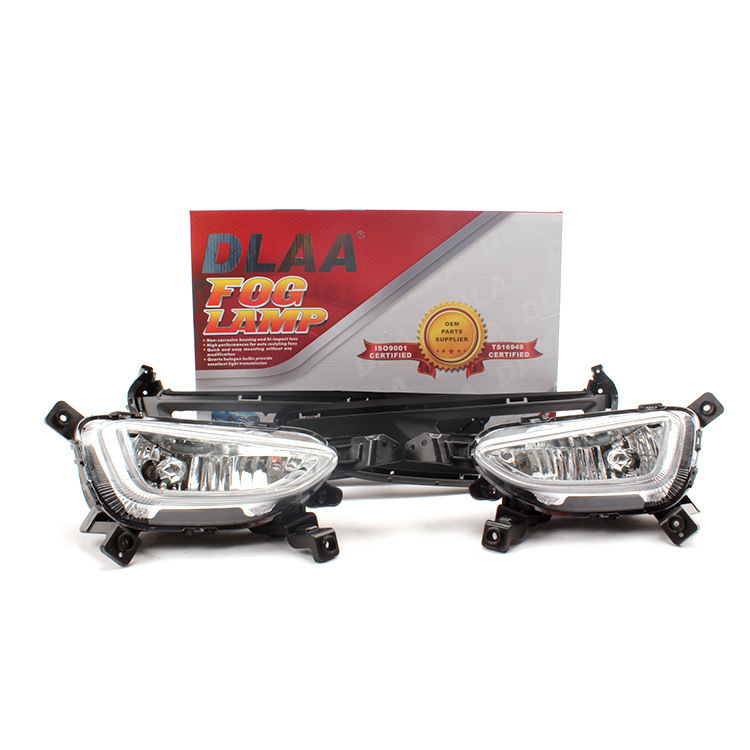 Aplicable a Hyundai Tucson 15 16 17 años de montaje de lámpara de niebla delantera, lámpara de barra delantera, lámpara de viaje diurna