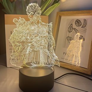 Wukong Night Light Mythical Hero Sun Wukong Monkey King's Journey to the West Sage 3D Night Light Ornaments Around