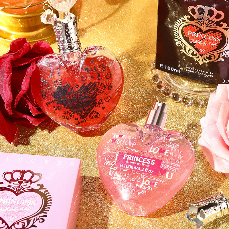 Cross-Border Exclusive Supply of Temu Case-Model Heart-Shaped Perfume, Long-Lasting Fragrance, Genuine Popular Cosmetics, Factory Trade Wholesale