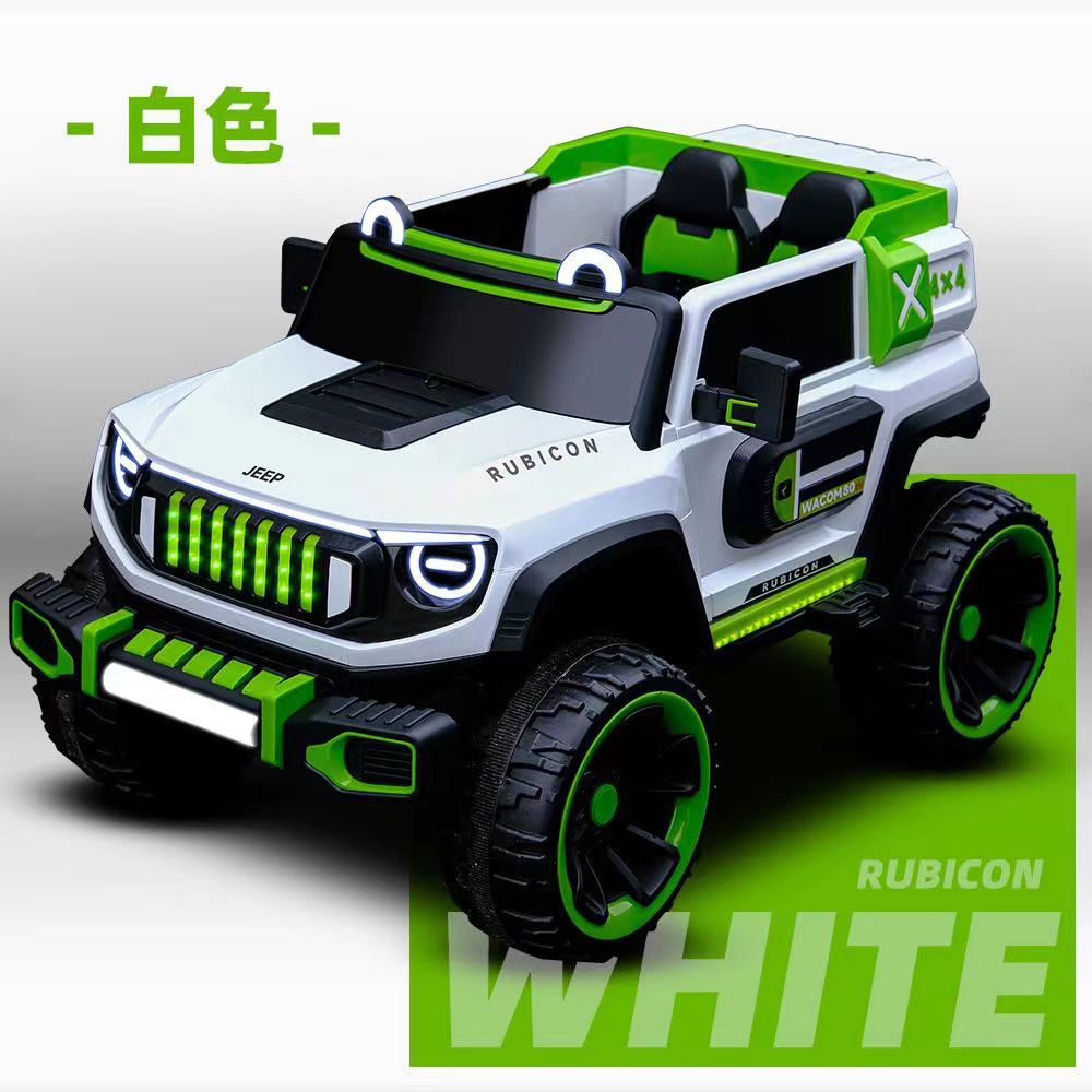 Vehículo eléctrico para niños, vehículo todoterreno de cuatro ruedas para adultos, vehículo eléctrico de control remoto para bebés, vehículo de cuatro ruedas oscilante