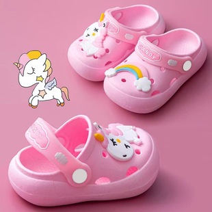 Summer children's slippers summer boys and girls sandals non-slip boys and girls children baby hole shoes wholesale