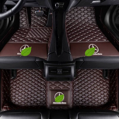 Modelə uyğun ayaqaltı — for Mercedes-Benz E300L car floor - class-a-single-layer-coffee-color