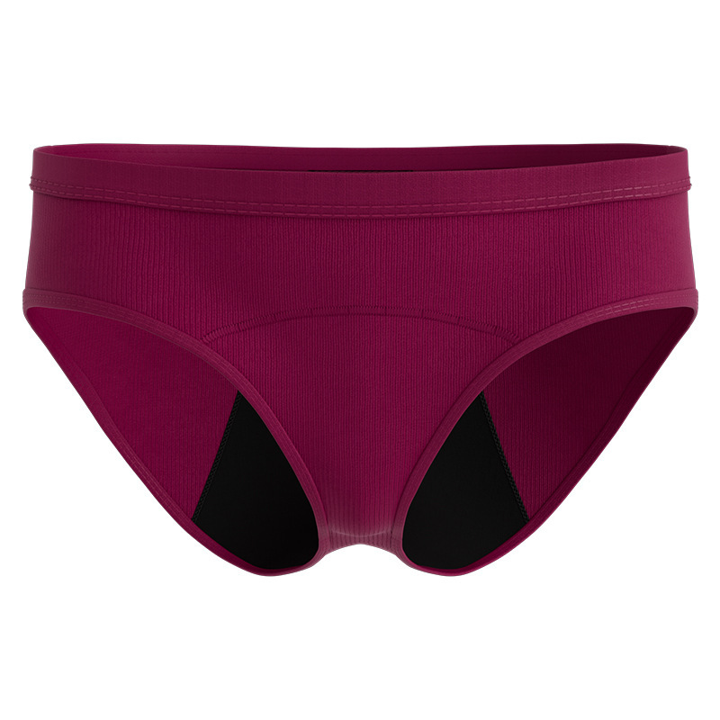 Pantalones fisiológicos femeninos de hilo europeos y americanos transfronterizos, a prueba de fugas, recolección lateral, ropa interior menstrual, calzoncillos fisiológicos de gran flujo al por mayor