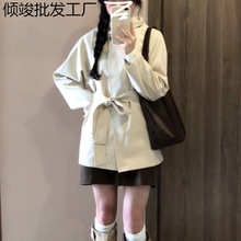 韩系立领风衣女2025新款早春秋今年流行高级感大衣小个子短款外套