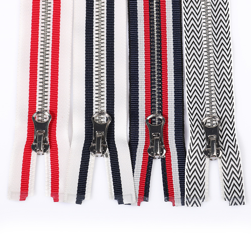 3号5号8号金属拉链y牙彩色间色开尾开口拉锁服装箱包拉链条批发