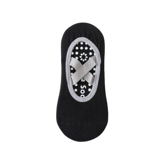 Yoga Socks, Home Sports Floor Socks, Cross Webbing, Non-Falling, Glue-On Anti-Slip, Pilates, Silicone, Indoor Fitness