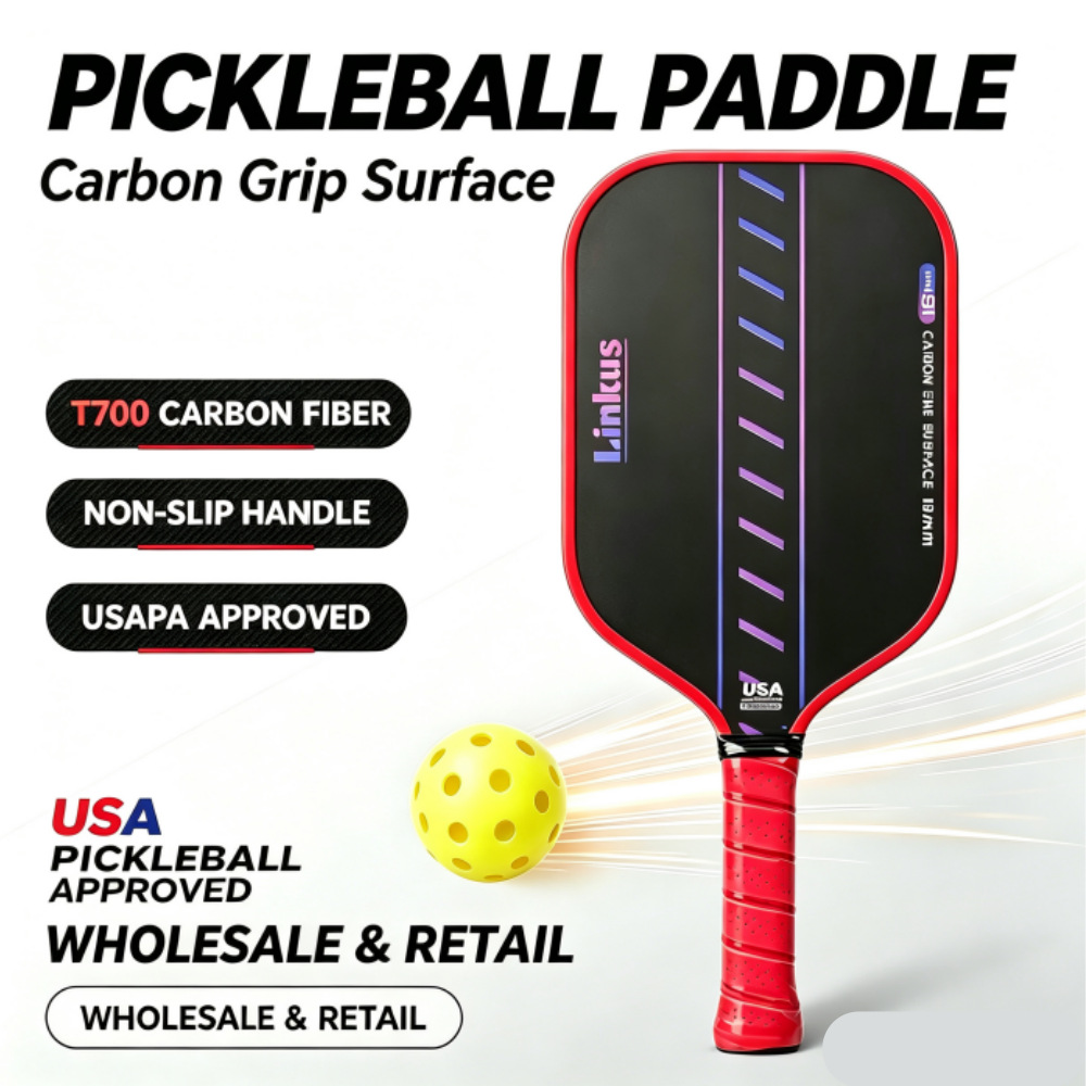 T700 carbon fiber frosted pickleball racket for foreign trade