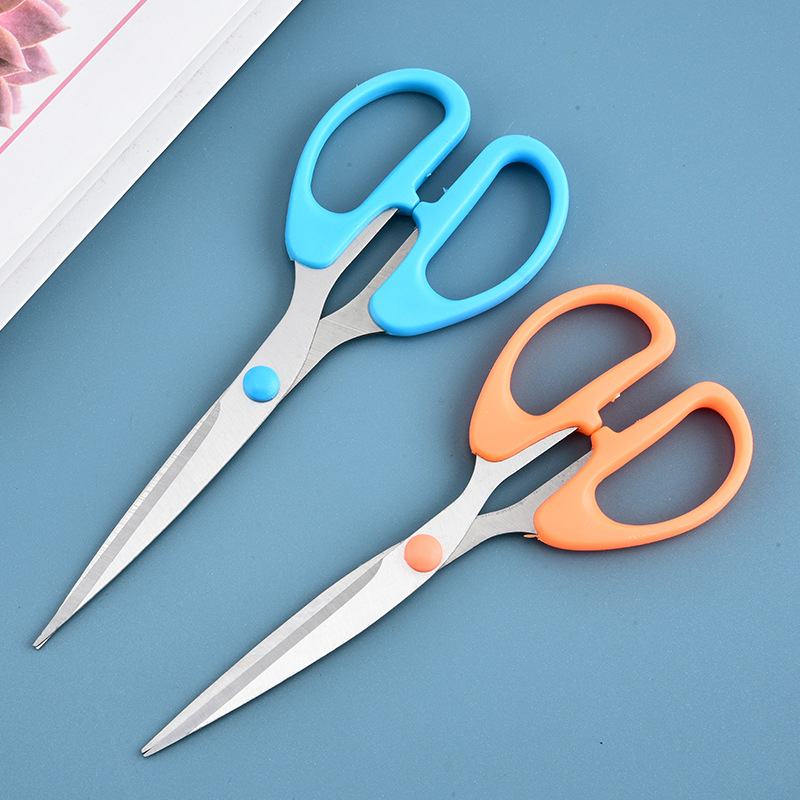 별도의 포장 스테인레스 스틸 사무실 문구 가위 크고 중간 스몰 사이즈 절단 종이 학생 수제 어린이 가정용 가위