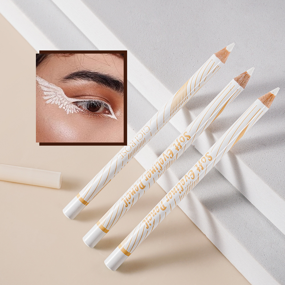 GIGIROSE's white eyeliner pen, a horizontal pencil, brightens the eyes, is water-resistant and sweat-resistant, and does not easily smudge. It is an artistic line sculpture Application Scenario