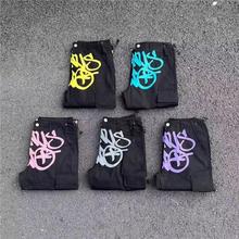 外贸跨境2025跨境高街美式工装裤街头口袋高腰星球裤直筒印花嘻哈