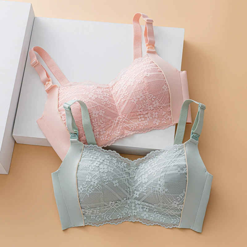 Нижнее белье для грудного вскармливания бюстгальтер для беременных женщин с защитой от провисания полной чашки пуш-ап для беременных женщин бюстгальтер с открытой пряжкой спереди