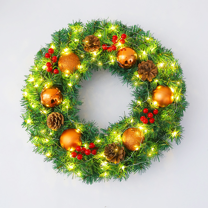 アマゾン起爆クリスマス花輪藤条40/50/60cmクリスマス装飾花輪飾りシーン配置品|undefined