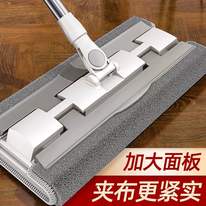 平板夹布拖把免手洗2025新款家用懒人一拖净干湿两用地拖布桶厂家