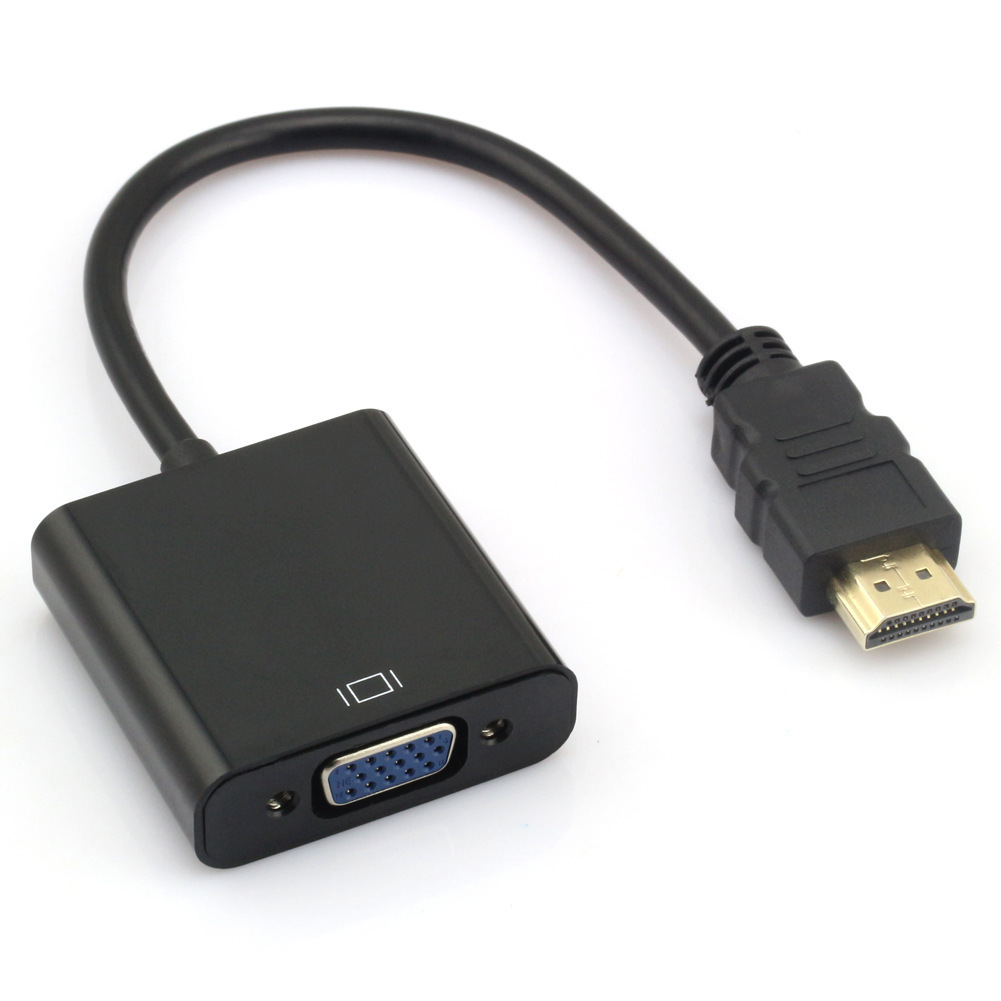 Cable adaptador HDMI a VGA con adaptador HD 1080P para portátil con alimentación de audio convertidor HDMI/vga