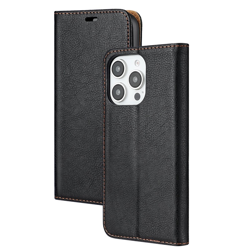 TechGlobe Compatible With 16 Flip Card Slot Wallet Style 14 Full Coverage IPhone 17 Phone Leather Case_voghion.com
