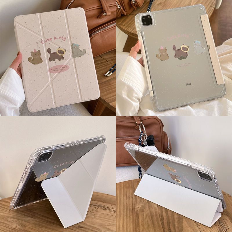Three Little Kittens Y-Fold iPad Pro 11inch Air6/5 Protective Case 7/8/9 Generation A16 Anti-Bending 10-Inch Tablet Protective Case Three Little Kittens Y-Fold iPad Pro 11inch Air6/5 Protective Case 7/8/9 Generation A16 Anti-Bending 10-Inch Tablet Protective Case