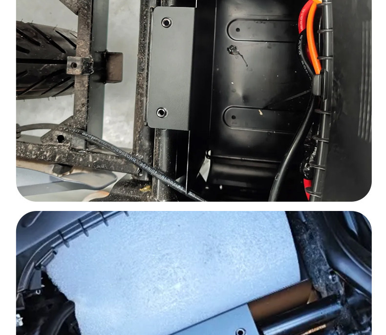 Suitable for Maverick NT/NLT battery compartment splash guard, non-destructive direct installation modification to extend the splash and mud protection