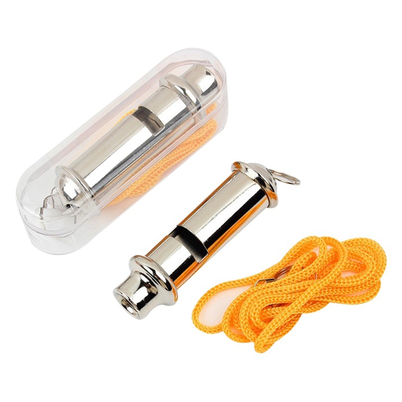 Silbato de metal entrenamiento de alta frecuencia silbato de salvamento equipo de policía al aire libre mascota árbitro silbato no nuclear silbato profesional al por mayor