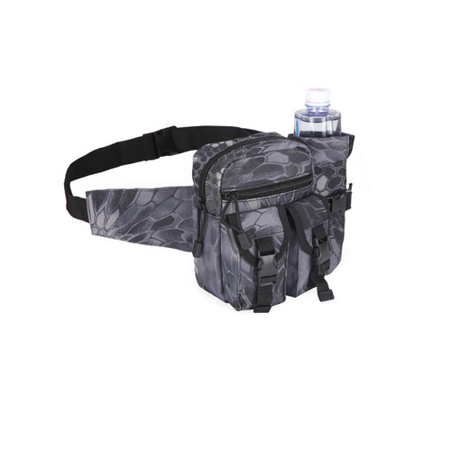 Sports water bottle, waist bag, tactical bag, outdoor military fan, multifunctional small waist bag, tool shoulder bag, cycling travel storage bag
