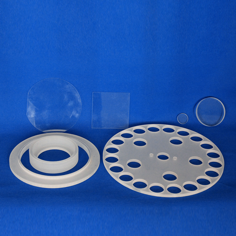 石英片高透光石英玻璃片高温高纯度样品槽高精度异形打孔开槽片