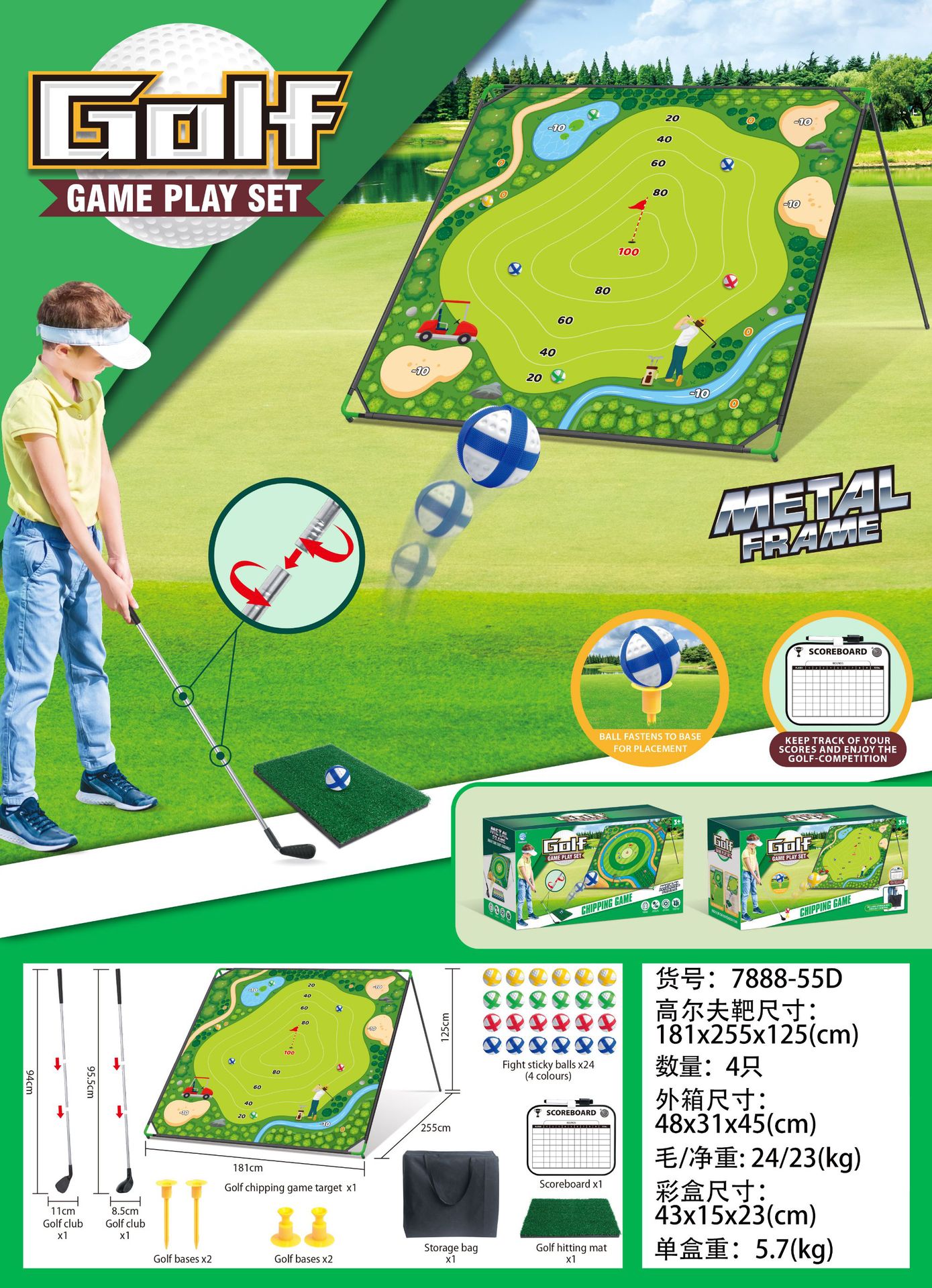 Fabricante 40 juegos de alfombrillas de golf para juegos de golf