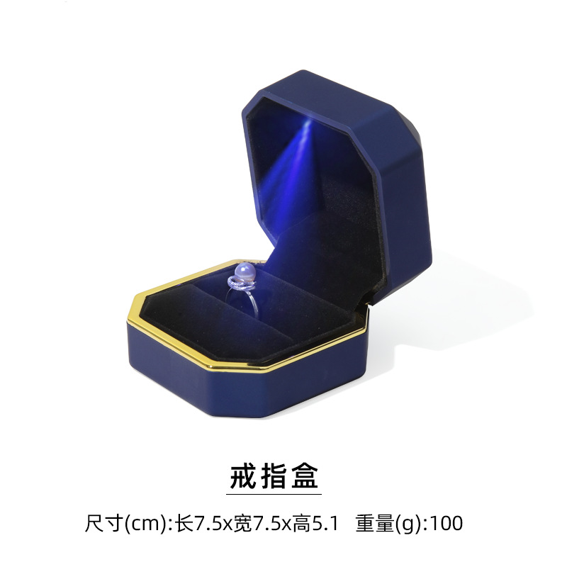 Blue ring, box, (Physicals)