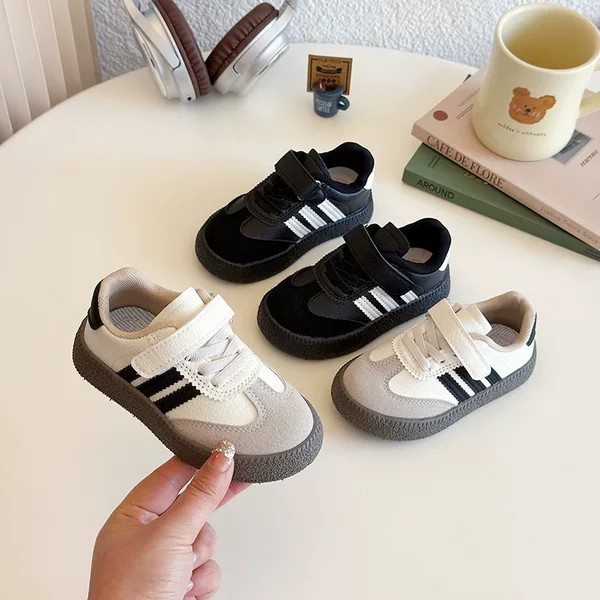 Children's German Training Shoes Spring New Boys' sneaker Casual Board Shoes Girls' White Shoes Soft Sole Baby Forrest Gump Shoes