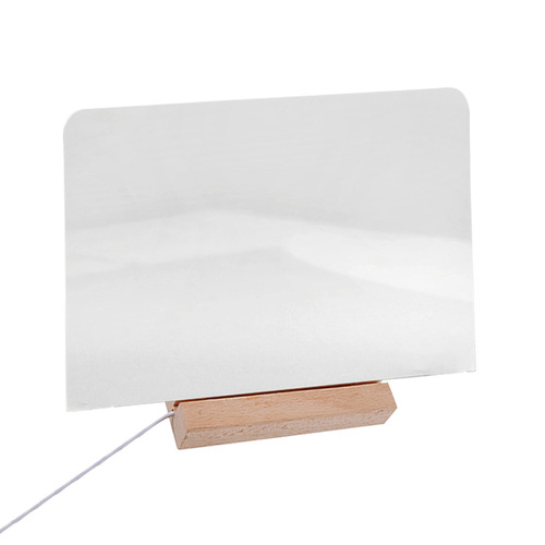 Transparent acrylic luminous message board erasable note board desktop ins style internet celebrity minimalist handwriting display board