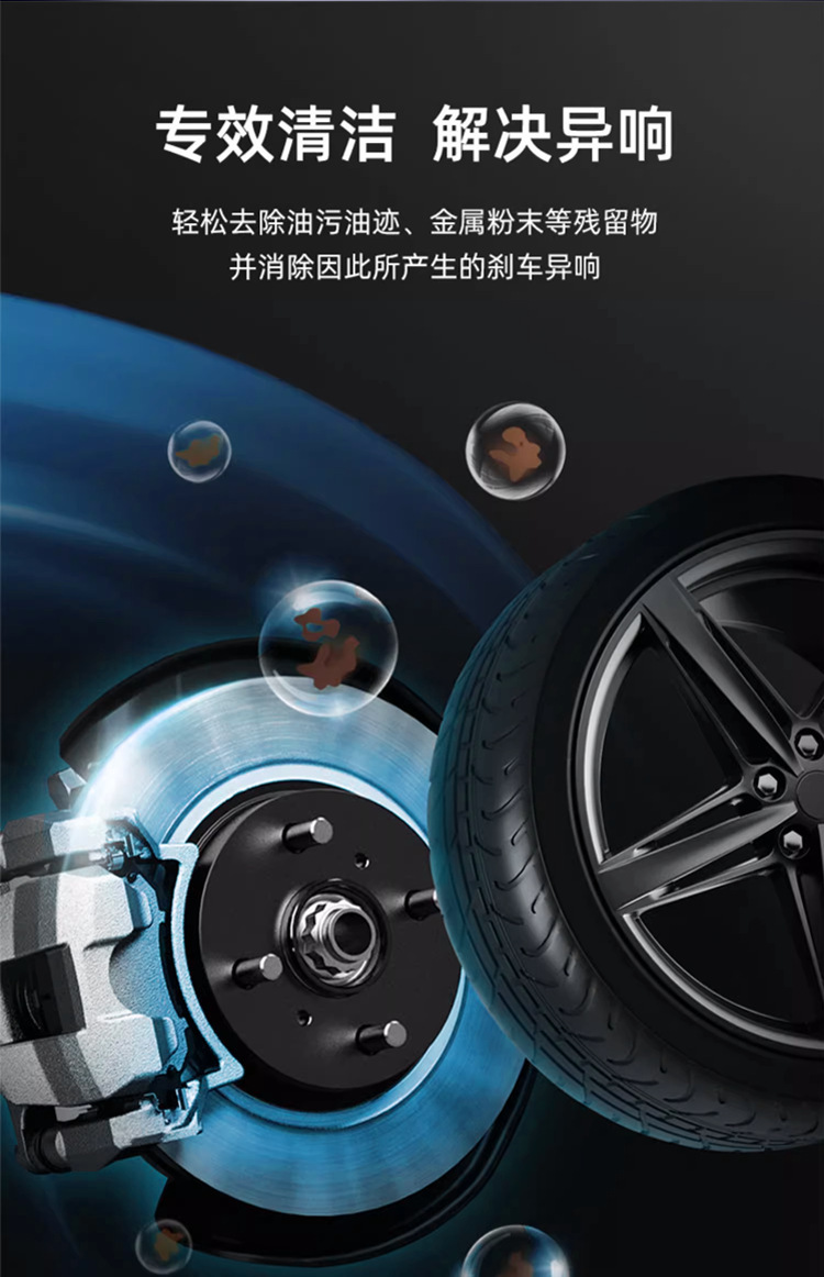 Car and Motorcycle Disc Brake System Cleaning Agent, Brake Disc Oil Stain Removal, Noise Elimination, Anti-Rust Maintenance, Caliper Cleaner