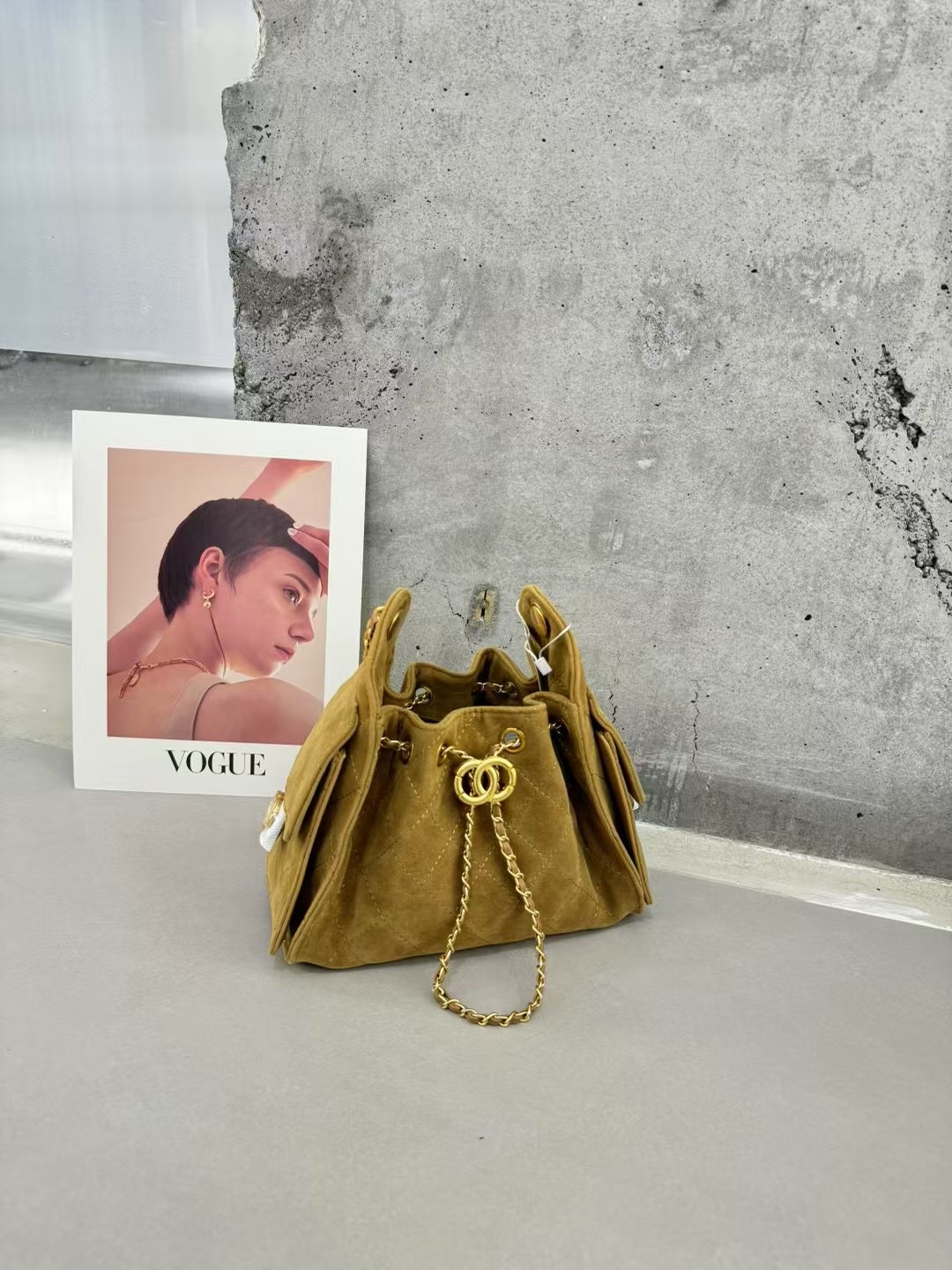 Cuero genuino esmerilado cadena de diamond bolso para mujeres pequeñas bolsas de balde de estilo medieval bolsas de hombro de seda bolsas de brazo