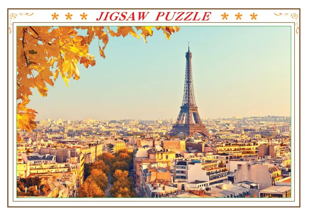 Rompecabezas para adultos 1000 piezas de papel dibujos animados paisaje alta dificultad cerebro quema juego juguetes educativos puesto en el mercado nocturno pequeños productos