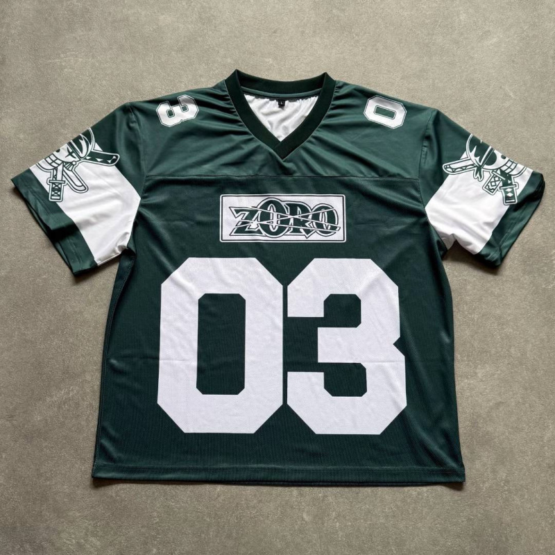 アメリカのレトロなボールの服の越境メッシュのアルファベットのプリントの通気性の半袖のtシャツの紳士服のファッションのブランドのゆったりしているレジャーのヒップホップ|undefined
